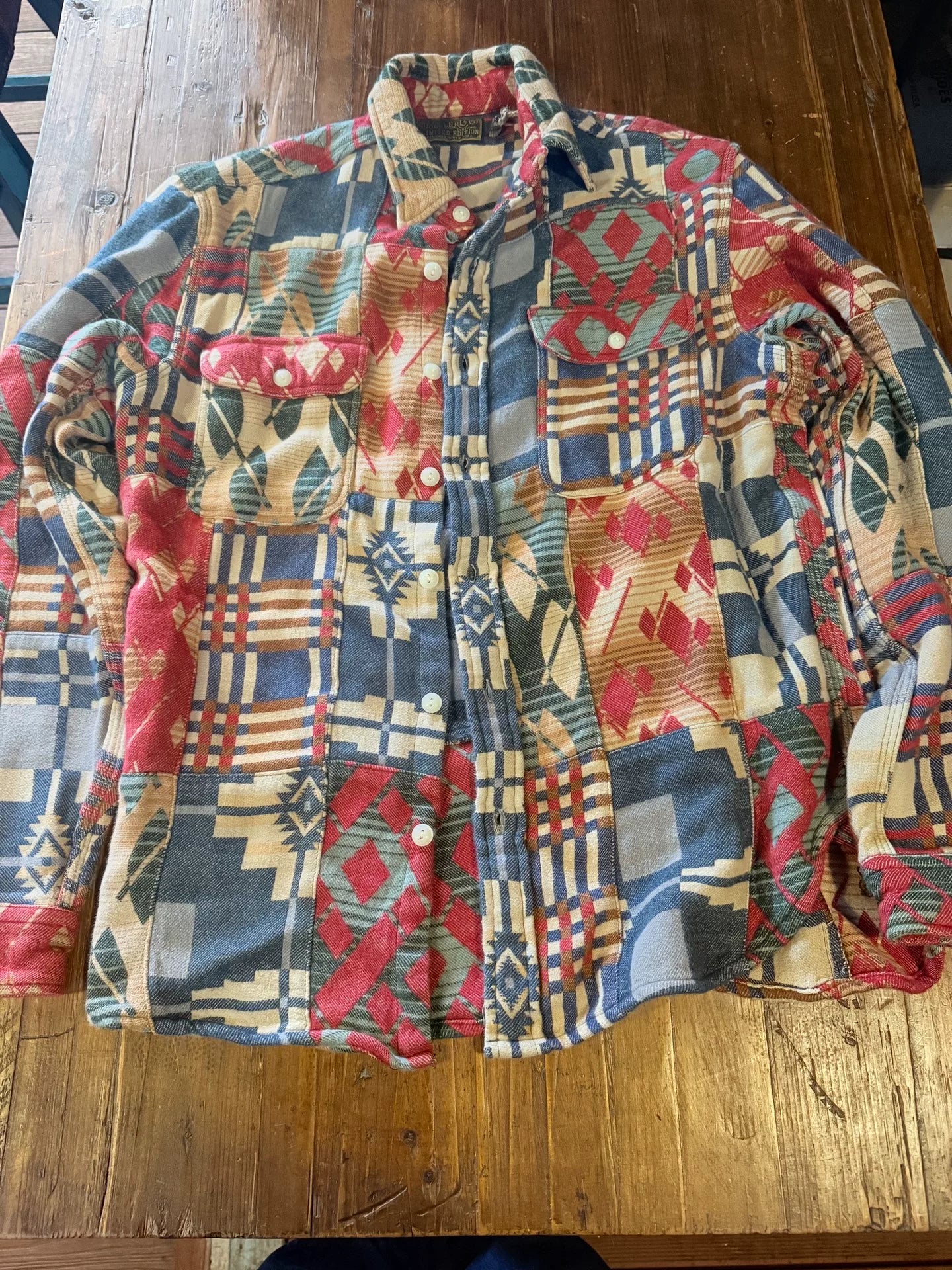 RRL Patchwork Shirt