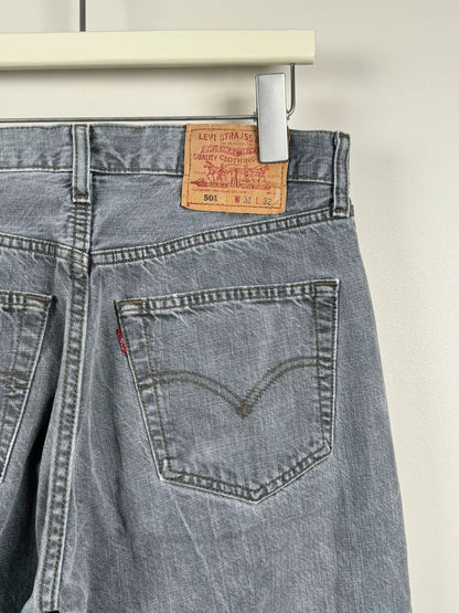 levi's 501 vintage gray jeans size 31