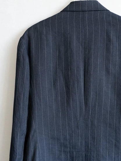 Yohji Yamamoto Striped Double-Layer Outer Jacket