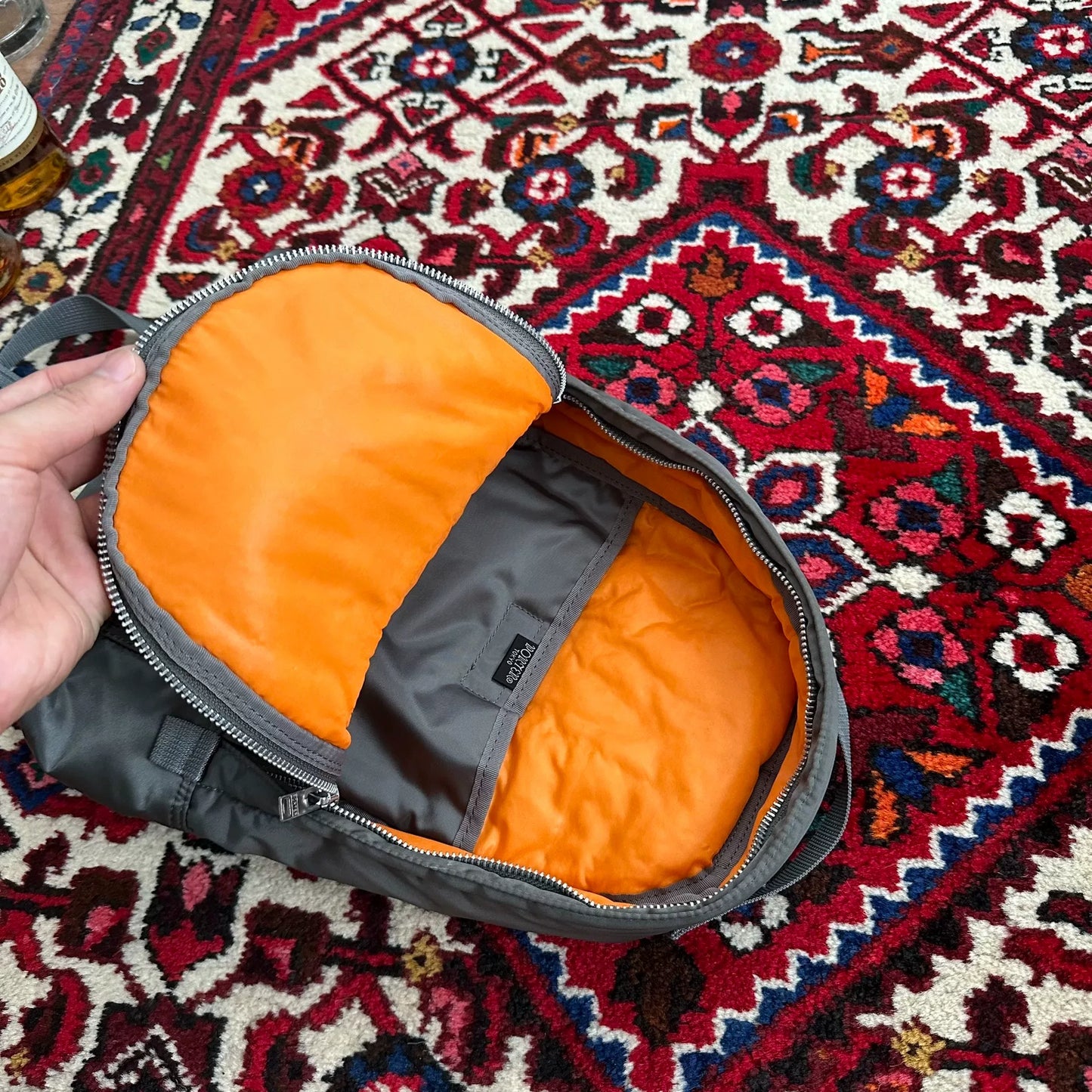 porter tanker daypack backpack in gray