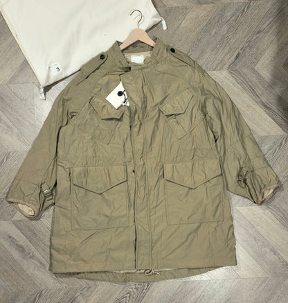 visvim bega combat coat in beige