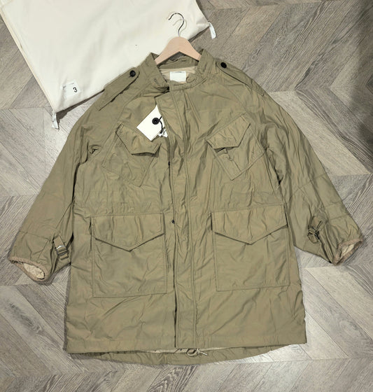 visvim bega combat coat in beige
