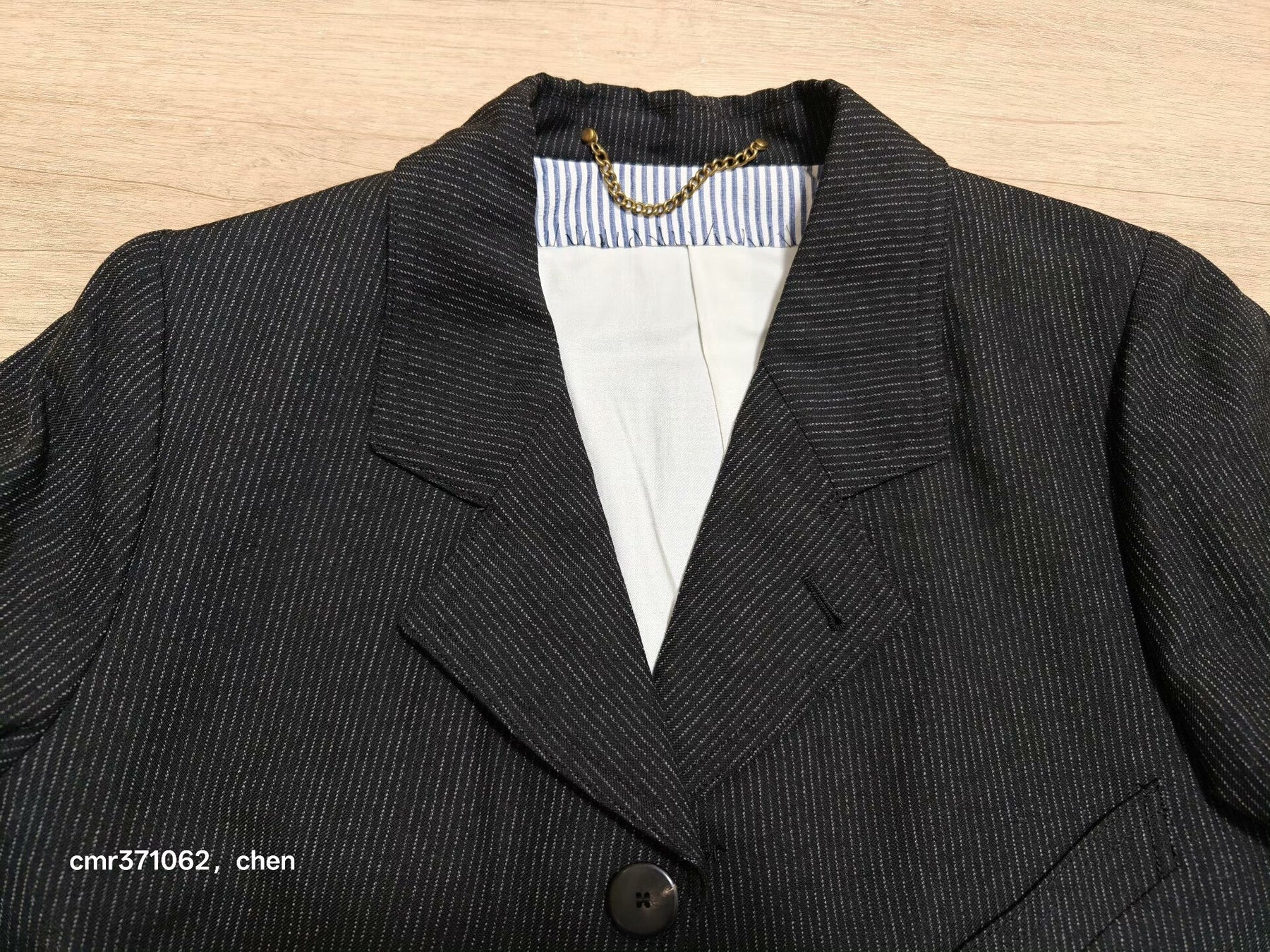 visvim 17ss Ascot Morning Coat Pinstripe