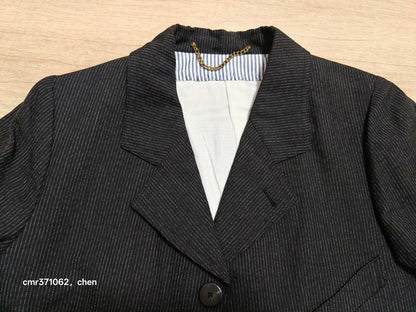 visvim 17ss Ascot Morning Coat Pinstripe