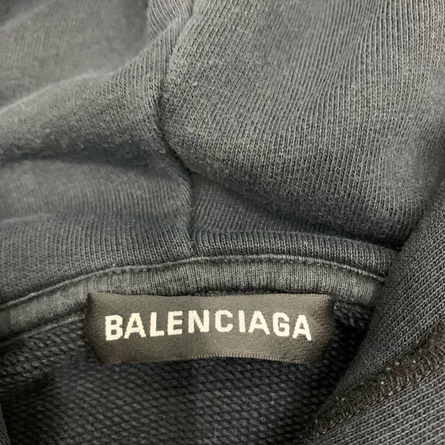 balenciaga black graphic hoodie for women