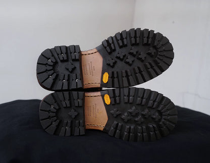 visvim cossack boots in dark brown