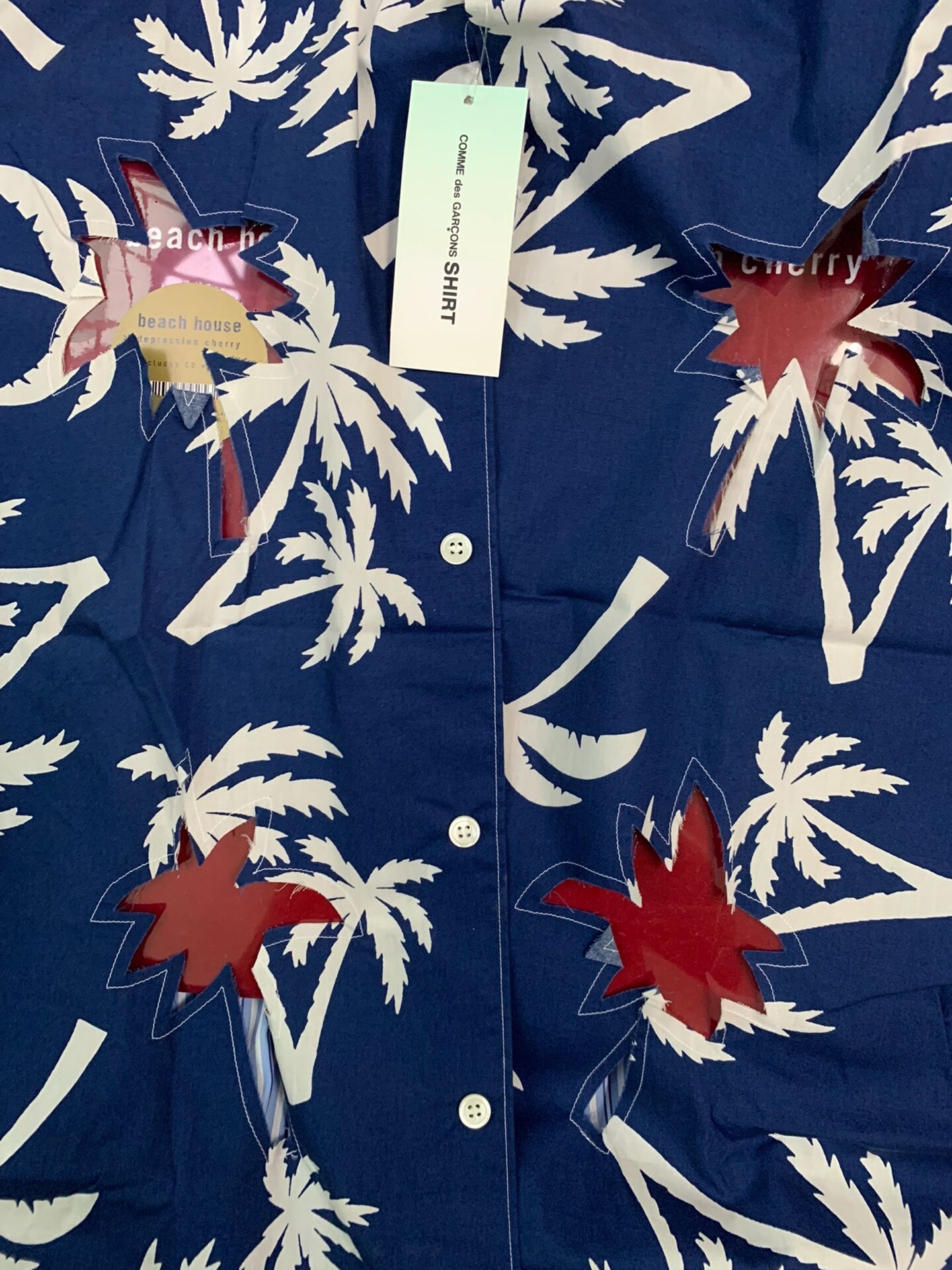 Comme des Garçons Shirt with Palm Print