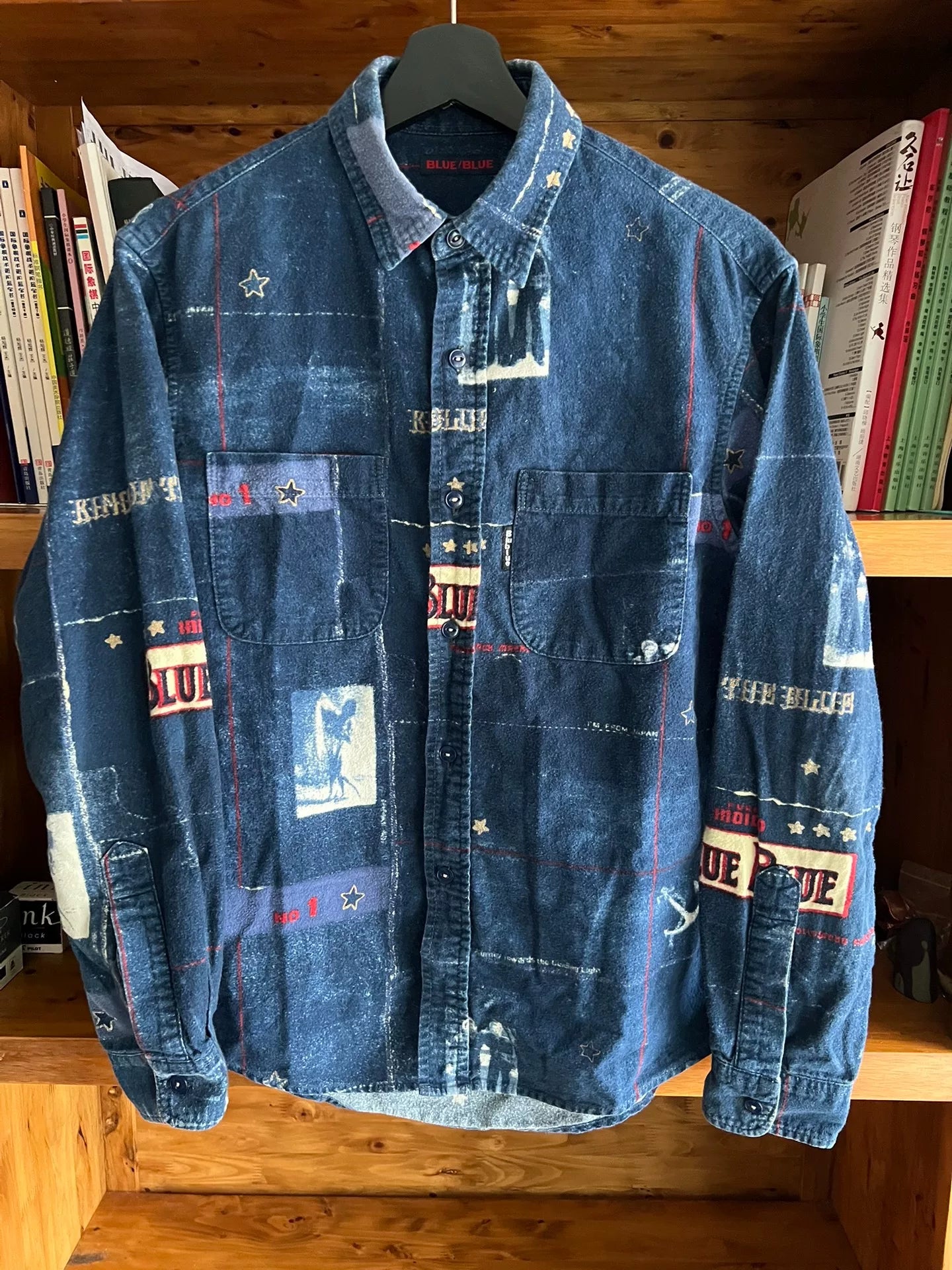 blue blue japan limited edition dyed shirt