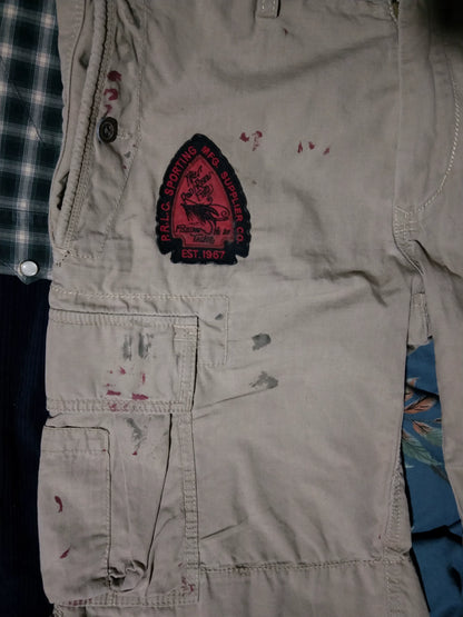Ralph Lauren Vintage Distressed Hunting Fishing Shorts