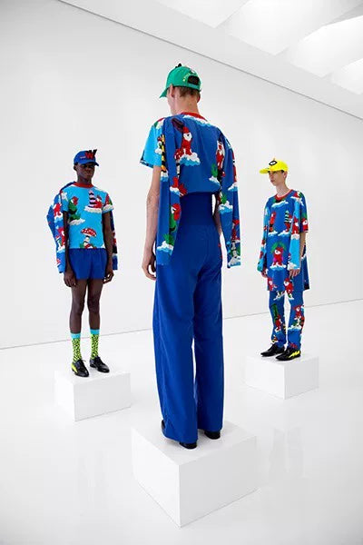 walter van beirendonck quirky cartoon set