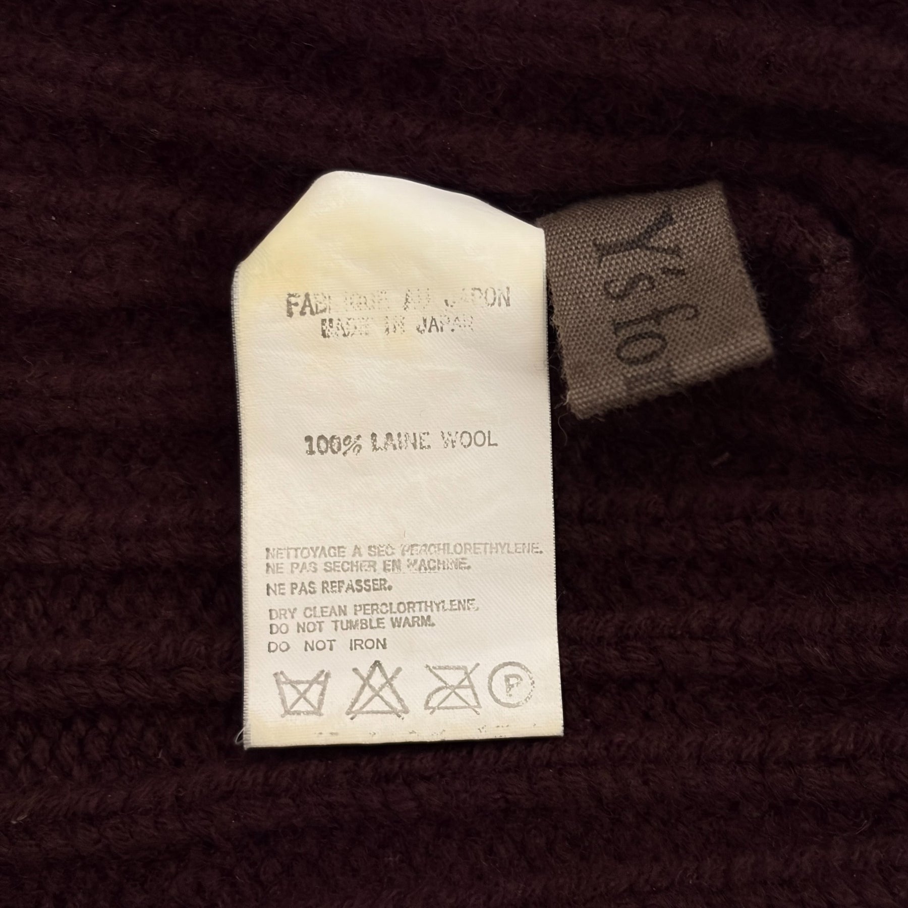 Yohji Yamamoto 03AW Wool Knit Beanie