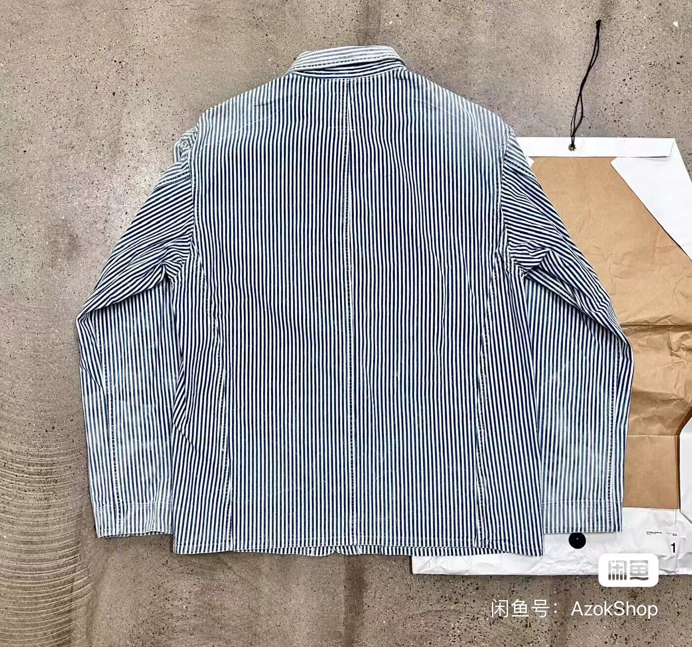Visvim Coverall Hickory Dry Striped Jacket