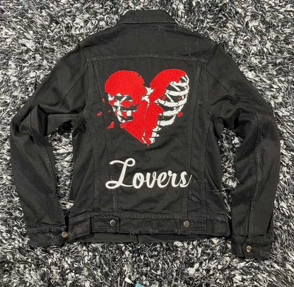 amiri lovers trucker denim jacket