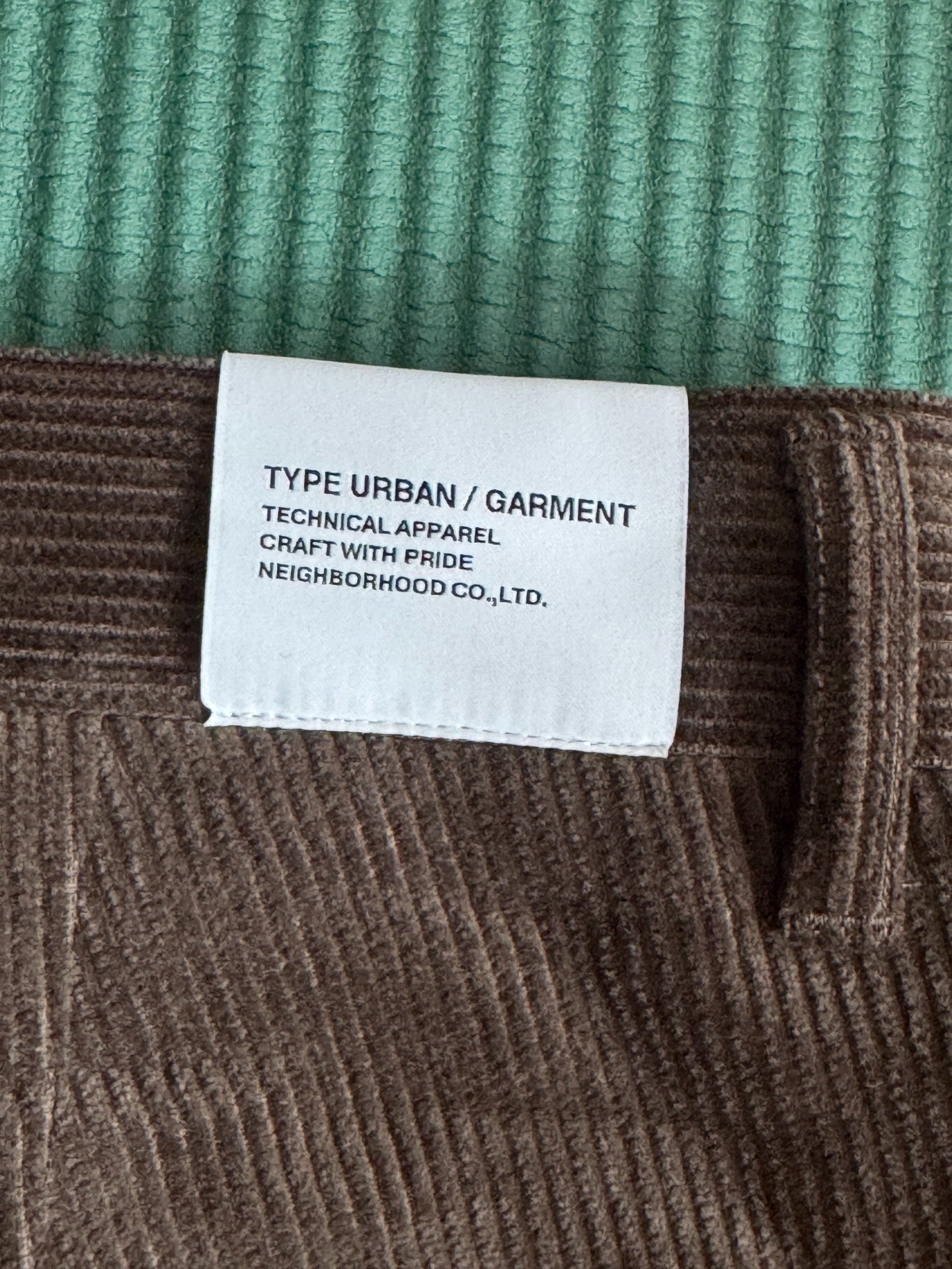 NEIGHBORHOOD Corduroy Casual Work Pants