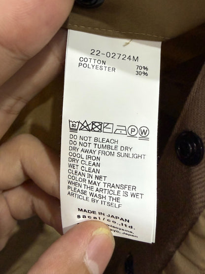 Sacai Spliced Shirt Jacket