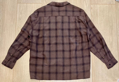WACKO MARIA 21FW Check Open Collar Shirt