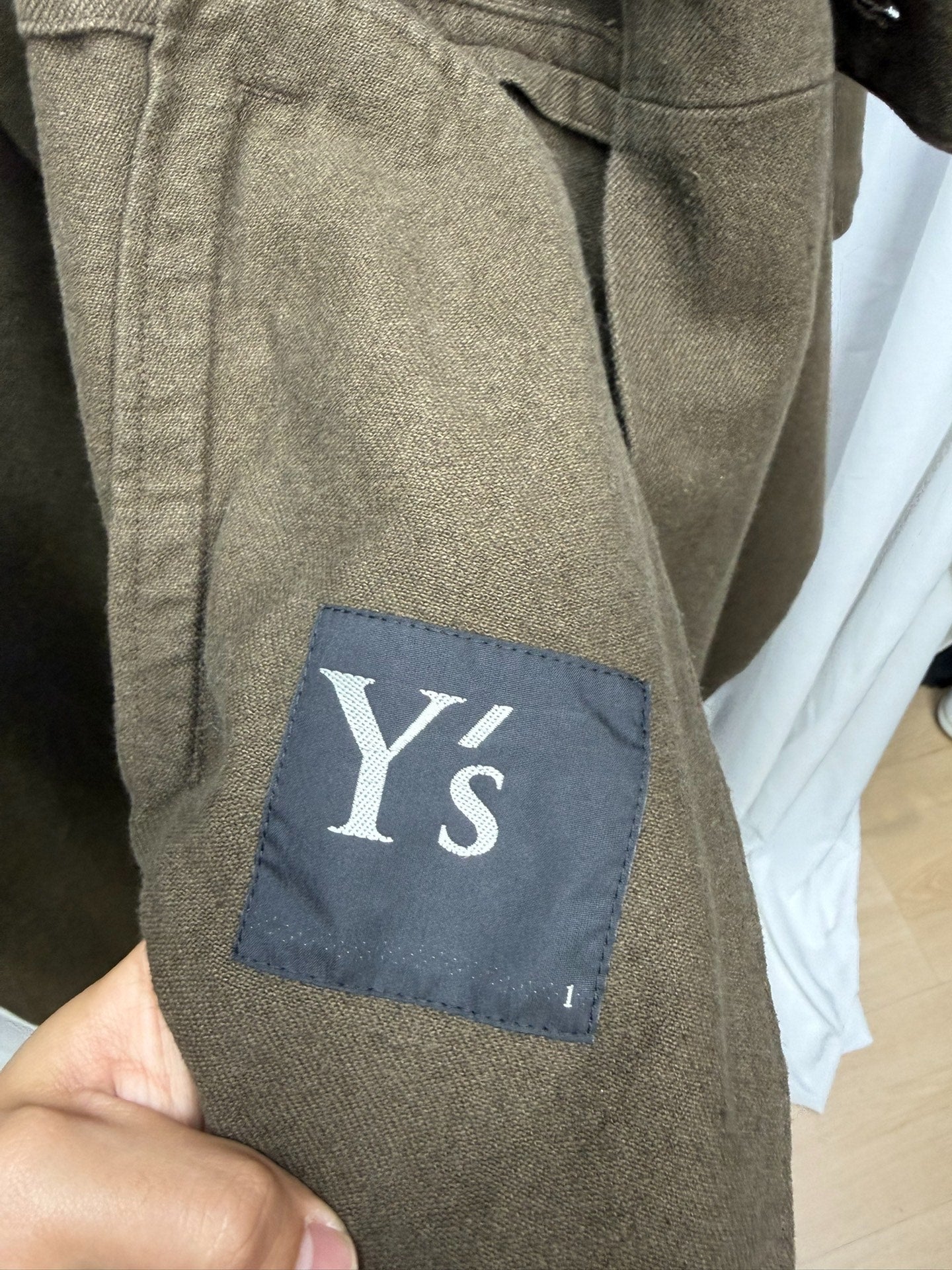 Yohji Yamamoto Y's Distressed Washed Coat