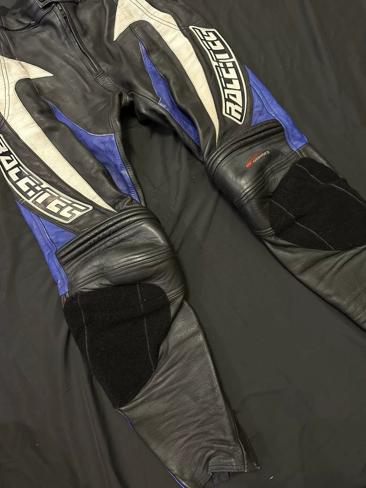 vetements vintage motorcycle racing leather pants