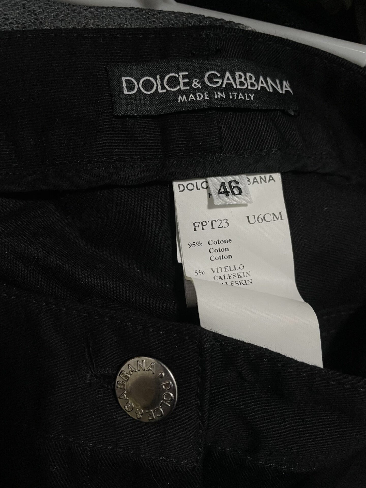 black bondage low-rise pants by Dolce&Gabbana