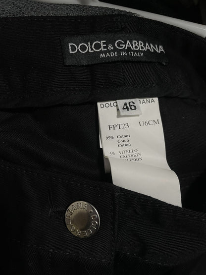 black bondage low-rise pants by Dolce&Gabbana