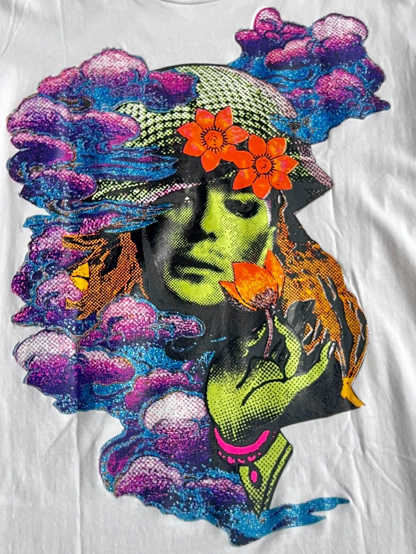 John Galliano colorful printed top