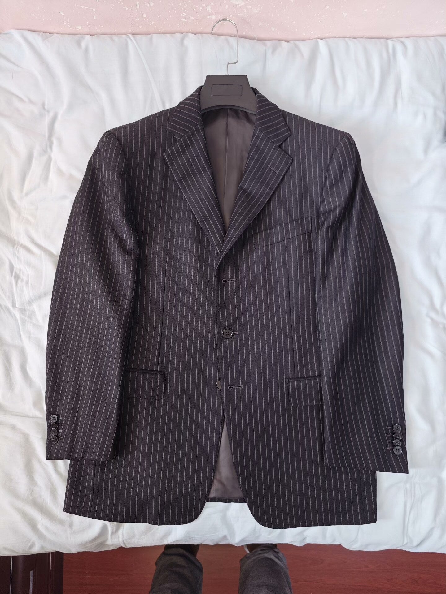 Zegna Italian Wool Linen Blend Suit