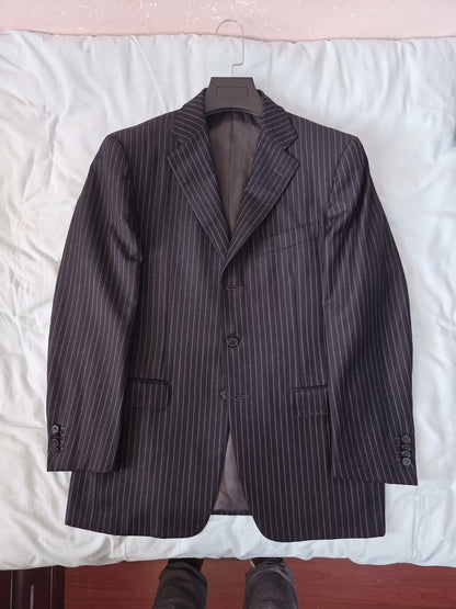 Zegna Italian Wool Linen Blend Suit