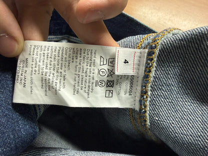 VISVIM Blue Denim Paint Splatter Jacket