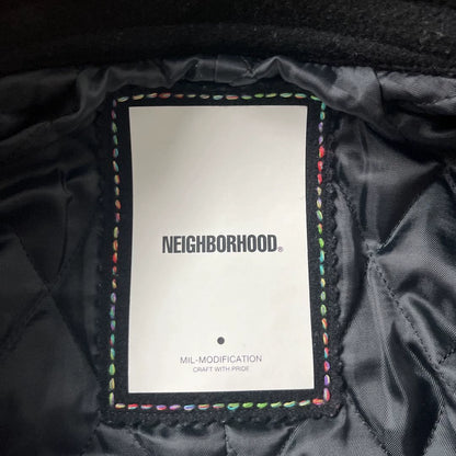 neighborhood wool double-breasted peacoat