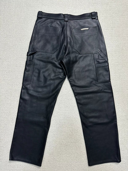 Chrome Hearts Leather Double Knee Pants