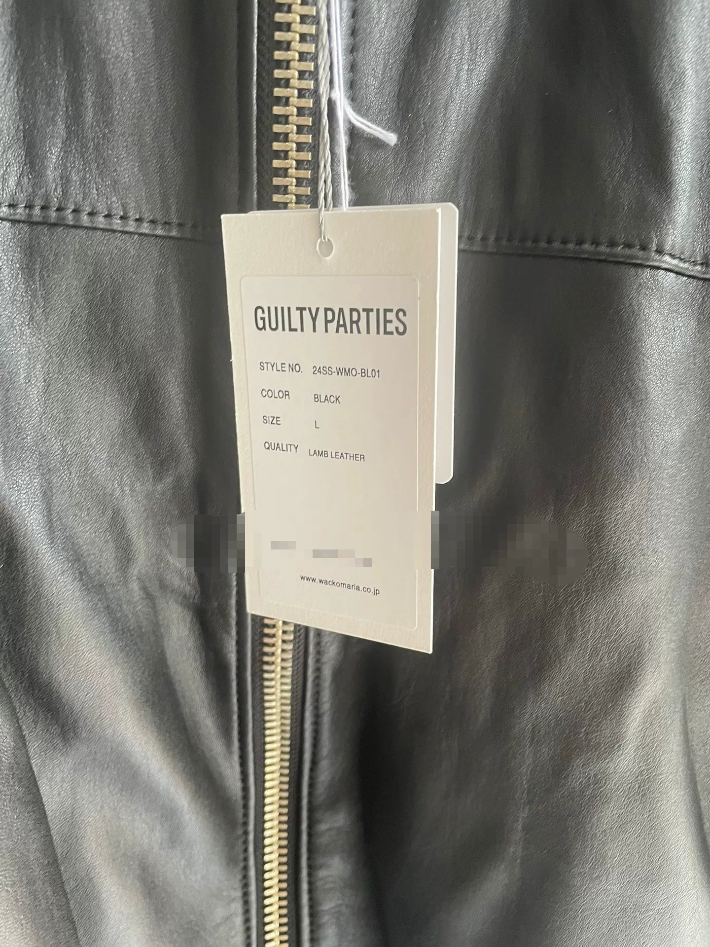 WACKO MARIA SINGLE RIDERS LEATHER JACKET