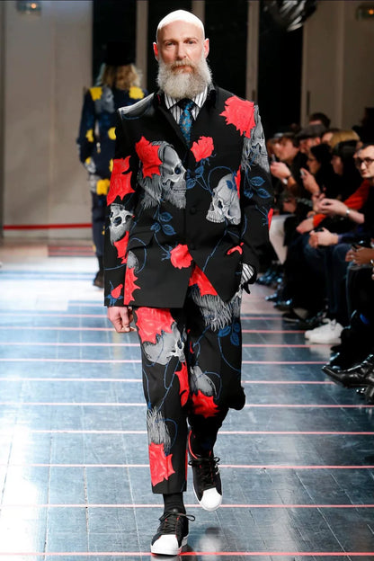 Yohji Yamamoto Rose Skull Trousers