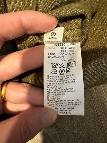 visvim Ayres Coat with Unique Pleating Design