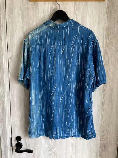 Kapital Indigo Stripe Shirt Size 3