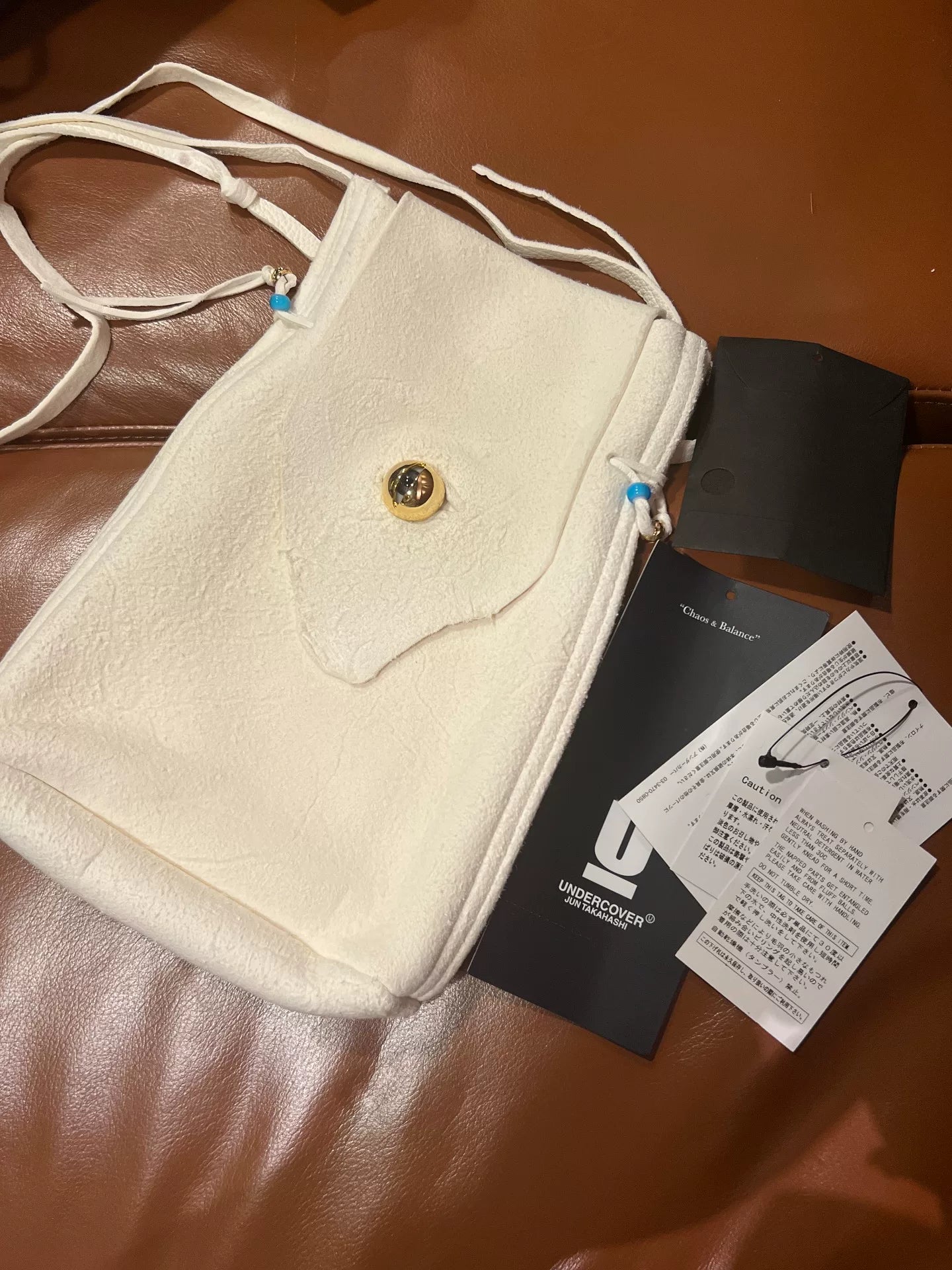 Undercover White Deer Leather Bag