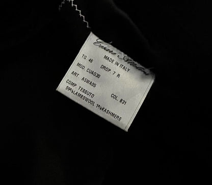 navy wool cashmere long coat by cesare attolini