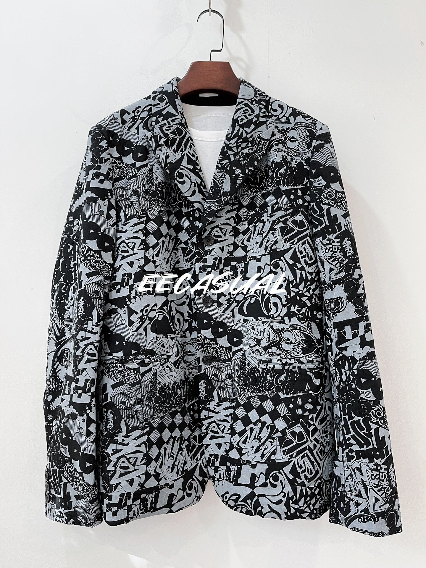 CDG Graffiti Wool Suit Jacket