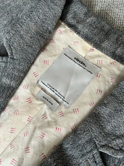 visvim Gray Blazer with Black Buttons