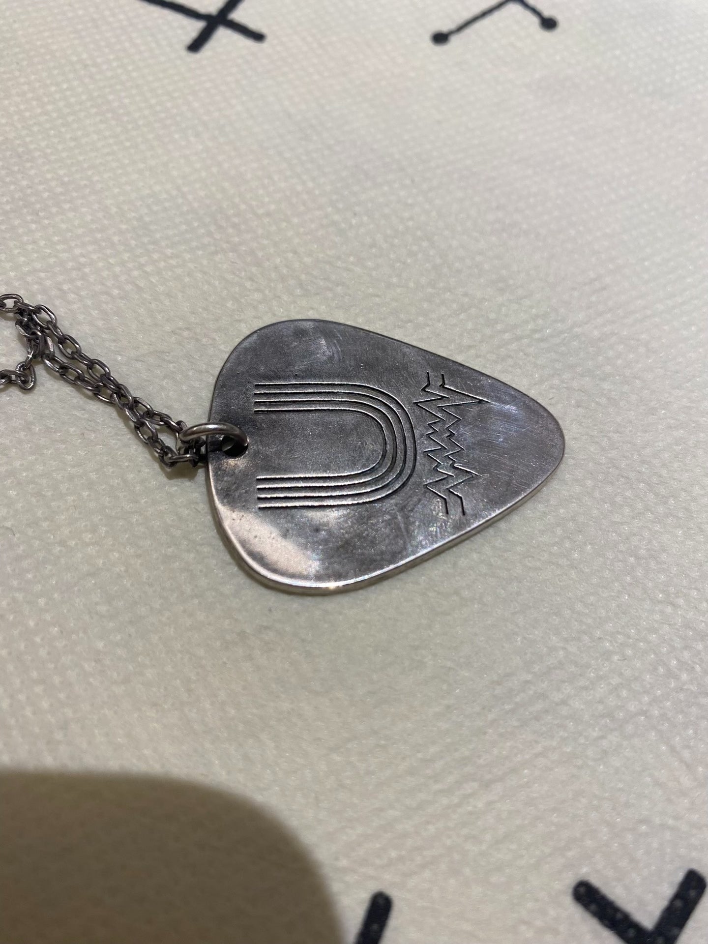 Undercover 2006 T Period Silver Guitar Pick