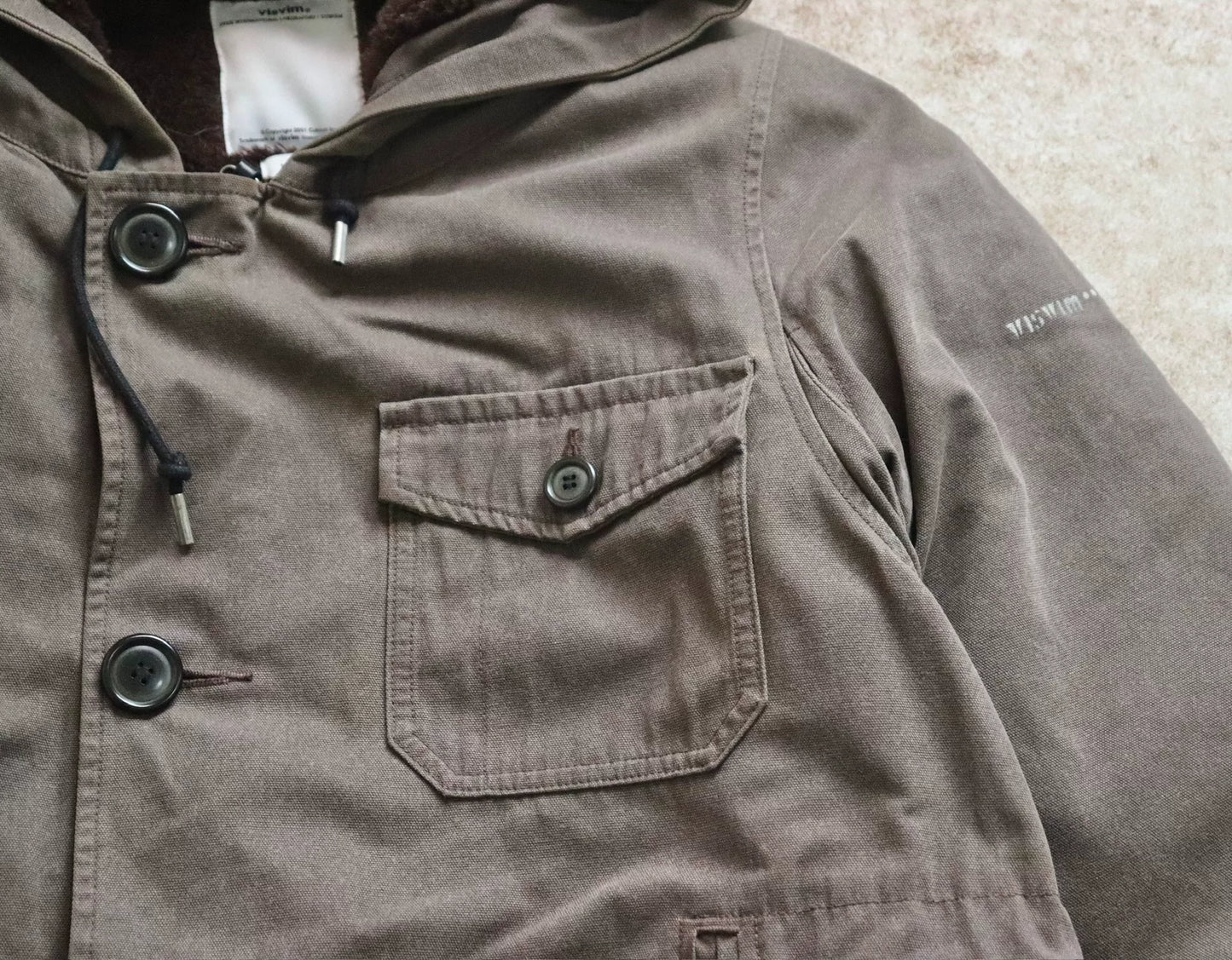 VISVIM Admiral Parka Wool Alpaca