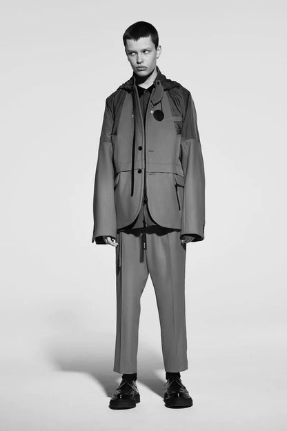 sacai men's oversized jacket autumn winter