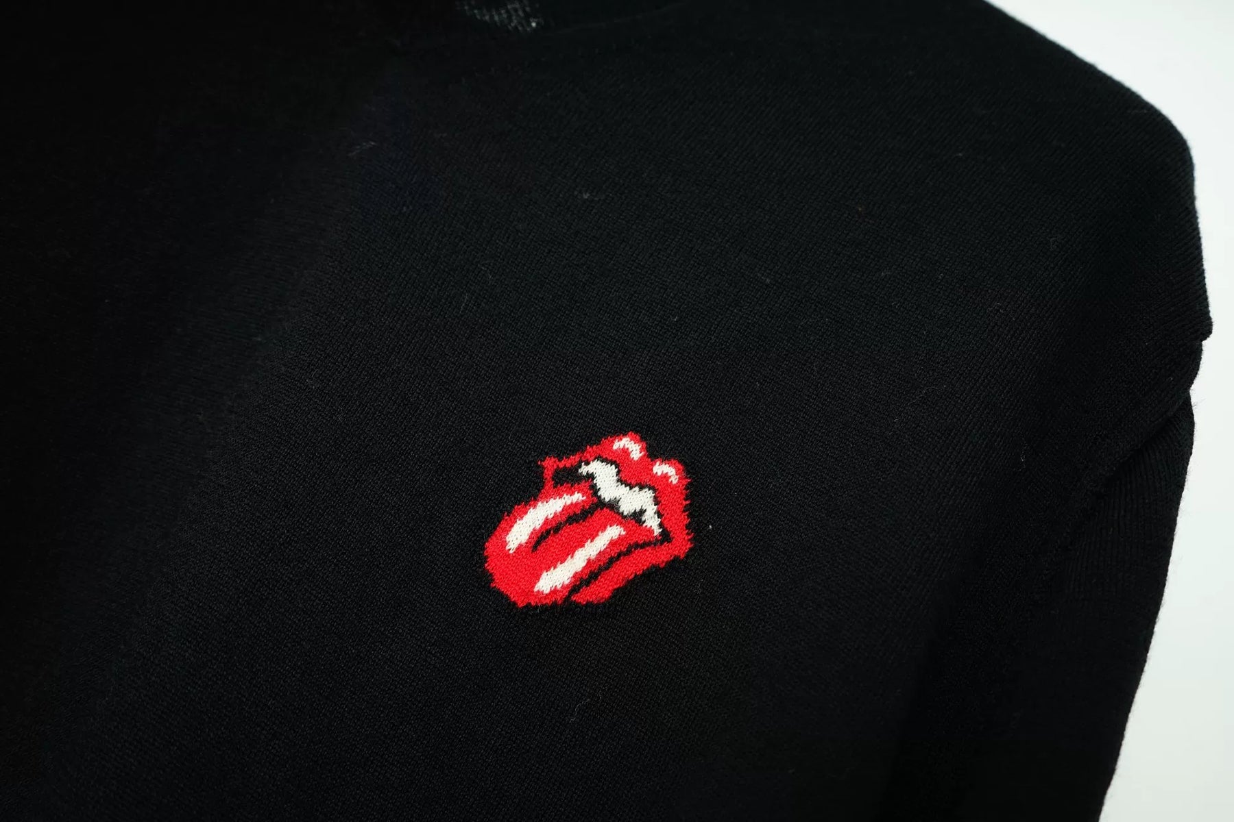 Comme des Garçons Archive Rolling Stones V-neck Knit