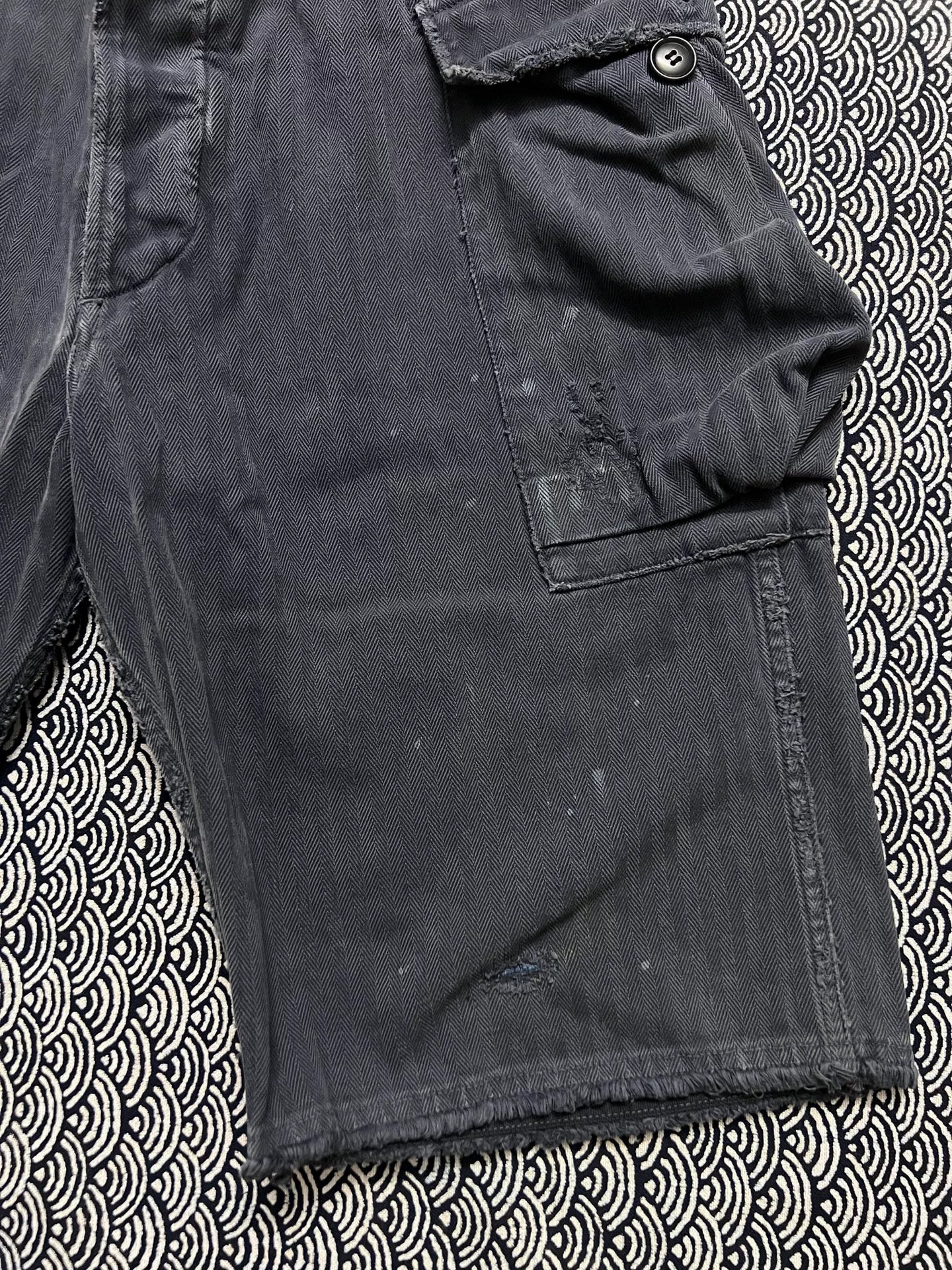 visvim 20SS Splatter Distressed Cargo Shorts