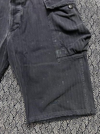 visvim 20SS Splatter Distressed Cargo Shorts