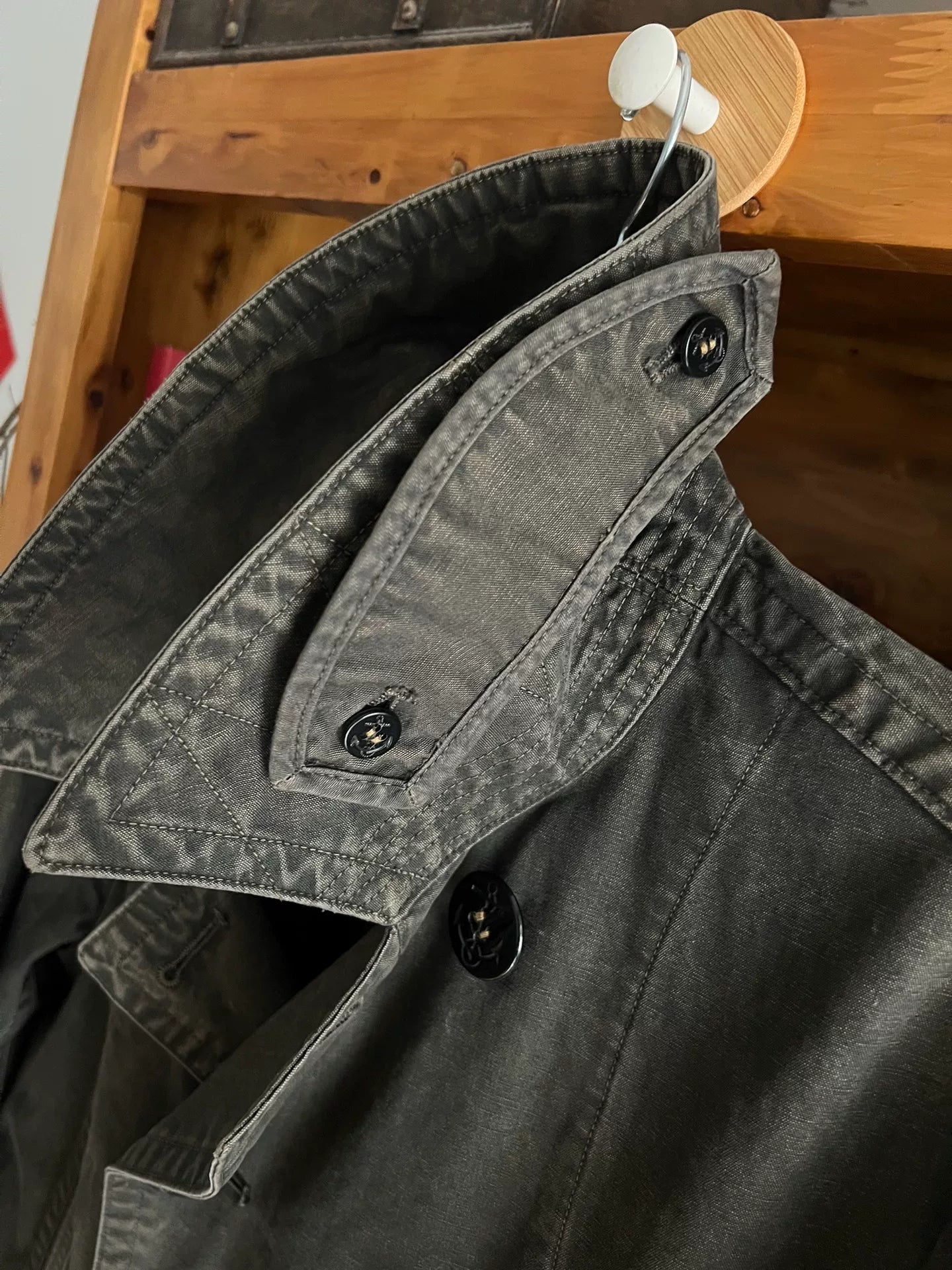 Double RRL Navy Windbreaker Coat