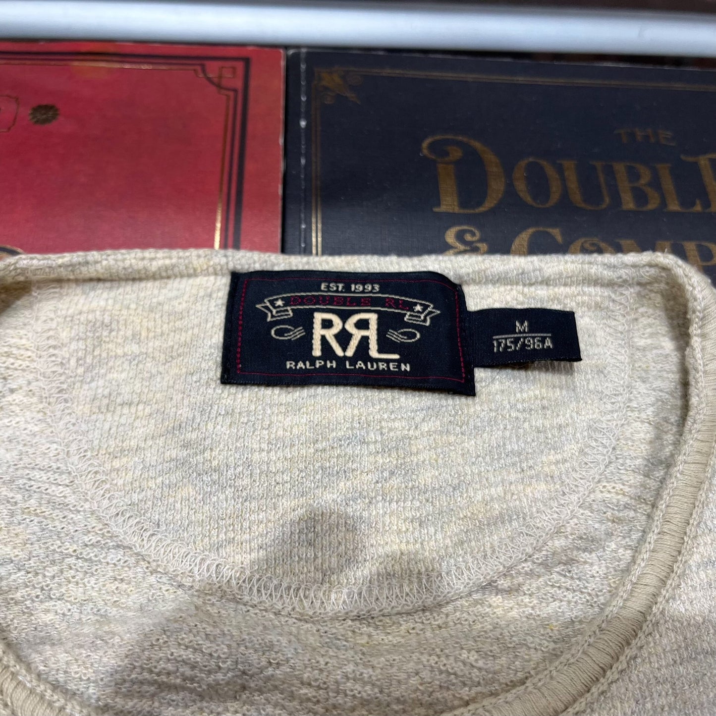 RRL Vintage Indian Embroidery Henley Shirt