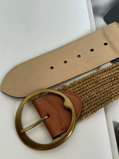 POLO Ralph Lauren Straw Leather Belt