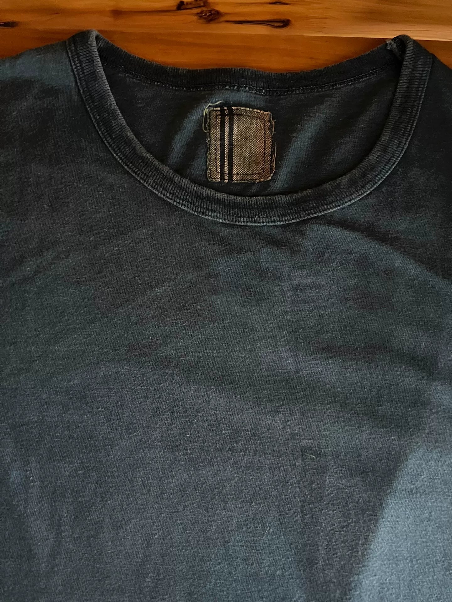 visvim 2015 Blue Dye Short Sleeve T-shirt