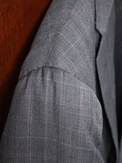Zegna Gray Wool Blend Suit Jacket
