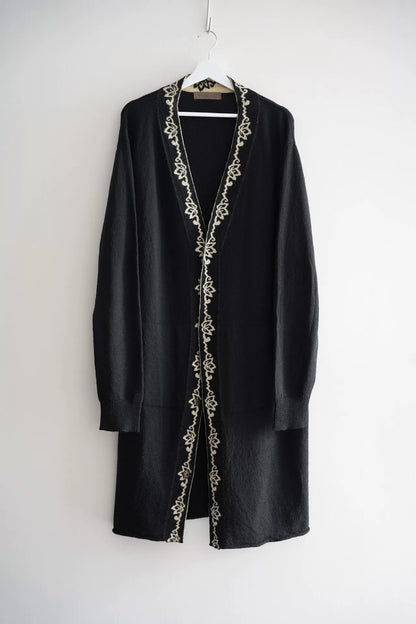 Yohji Yamamoto Black Wool Cardigan